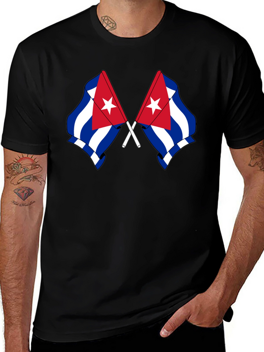 Cuban Flag Graphic Tee - Stylish & Patriotic