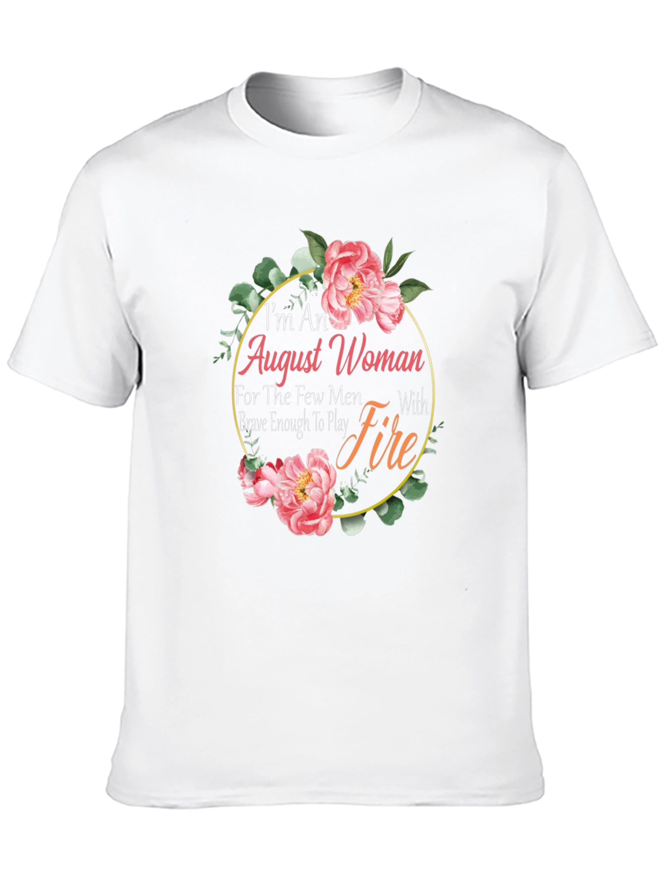 August Woman Floral Graphic T-Shirt