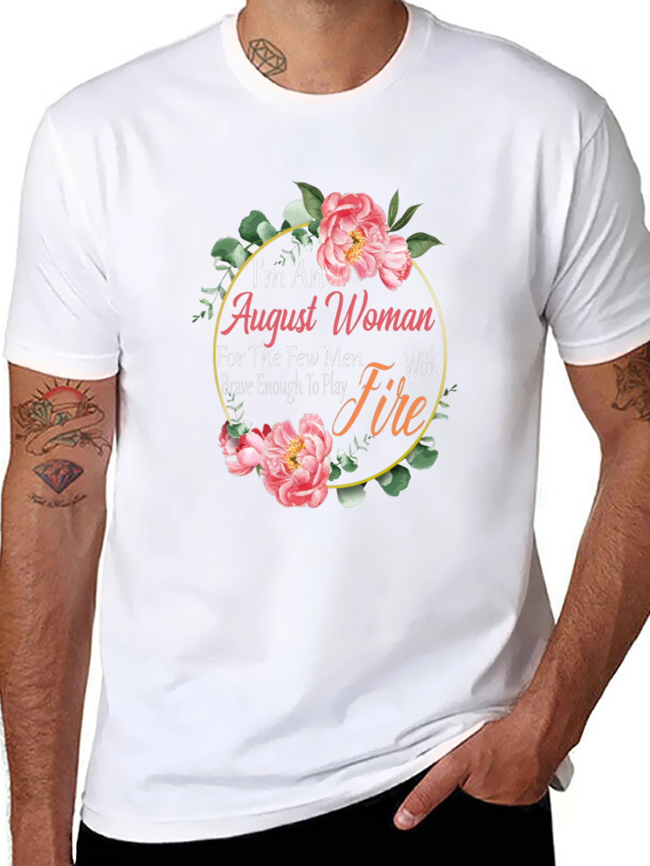 August Woman Floral Graphic T-Shirt