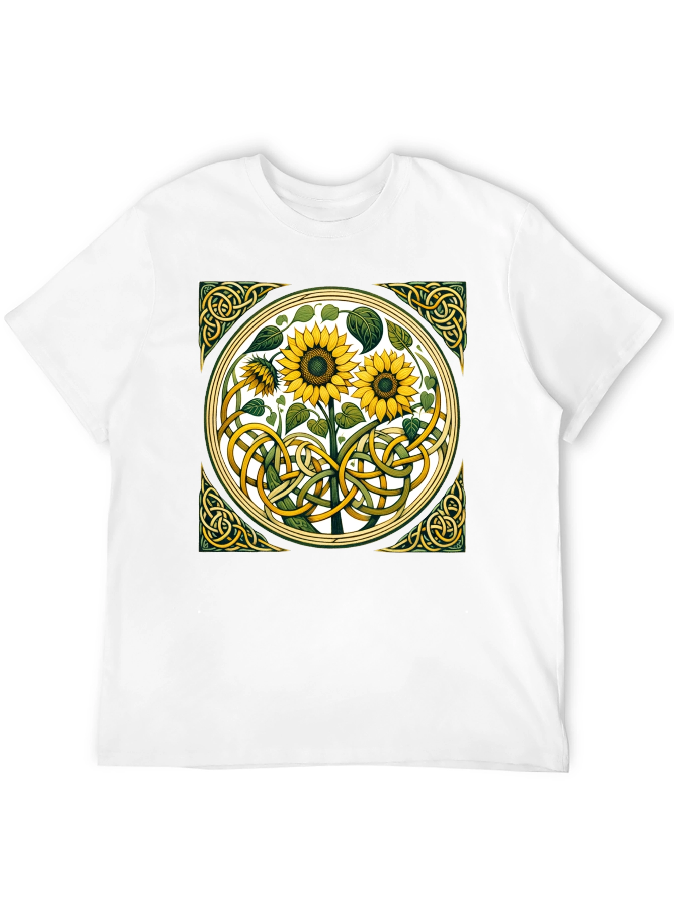 Celtic Sunflower Graphic T-Shirt - Stylish Comfort