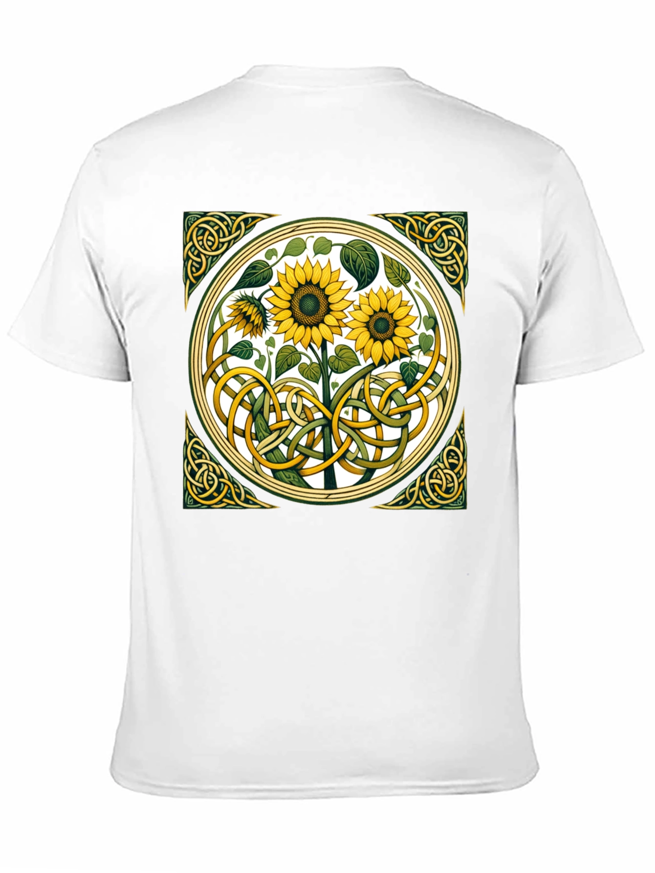 Celtic Sunflower Graphic T-Shirt - Stylish Comfort
