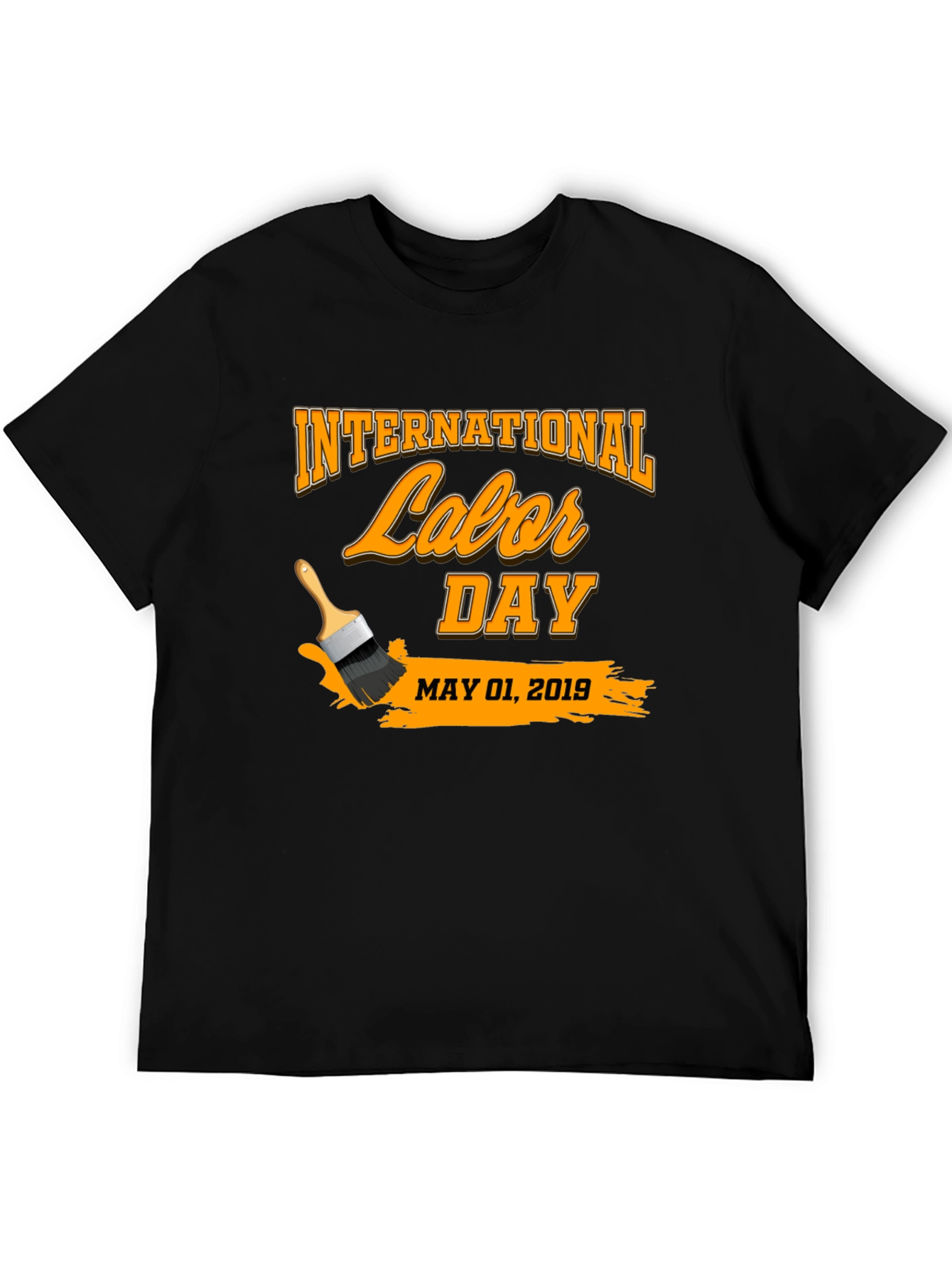 International Labor Day Black T-Shirt