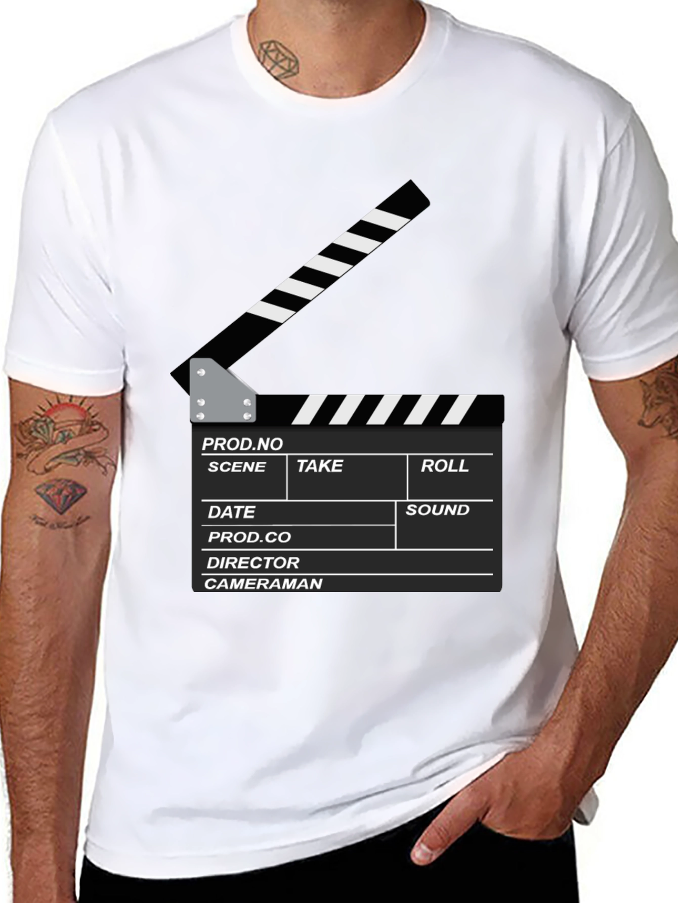 Film Slate Graphic T-Shirt - Movie Lover Tee
