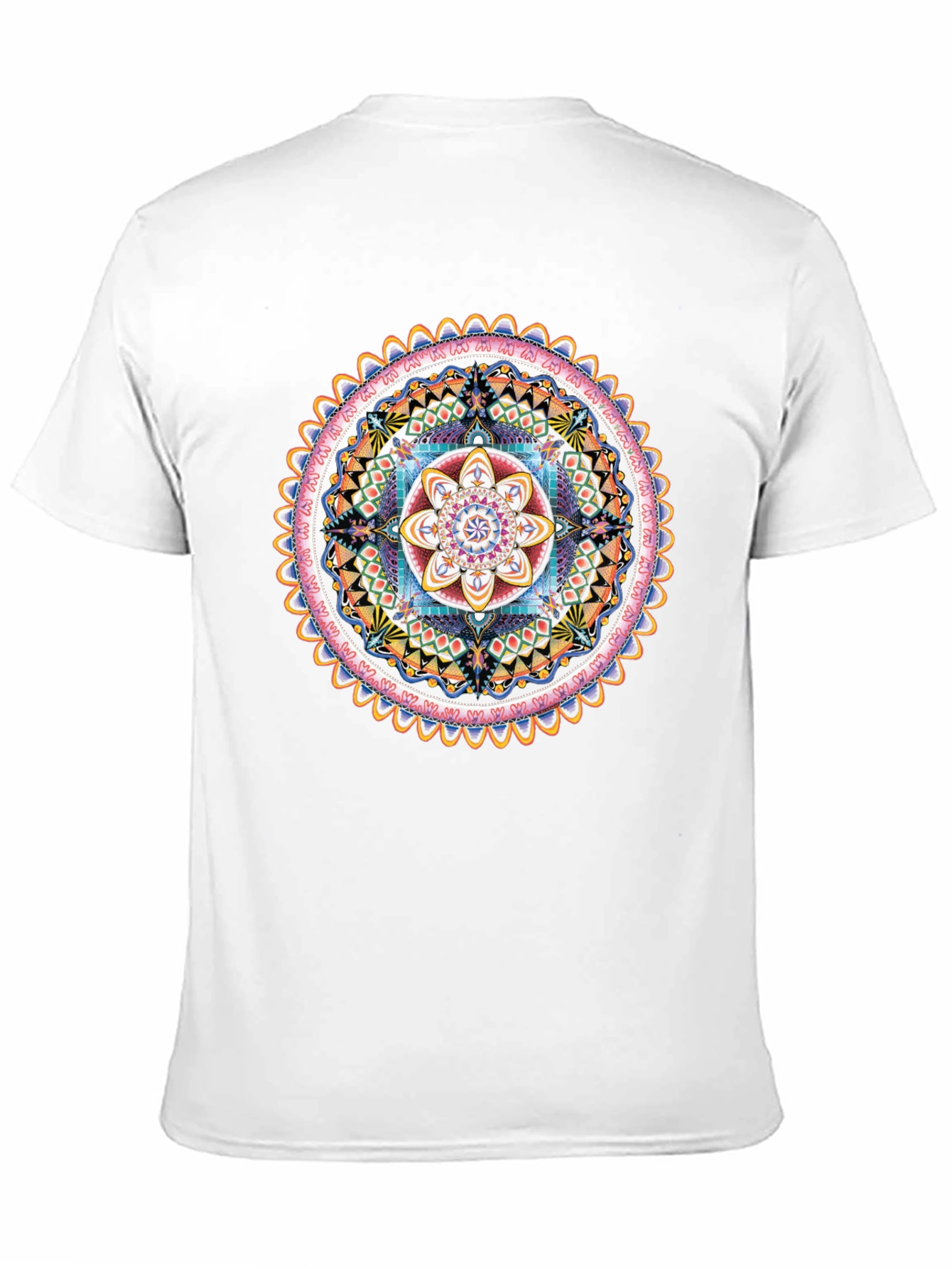 Vibrant Mandala Graphic Tee - Spiritual Style
