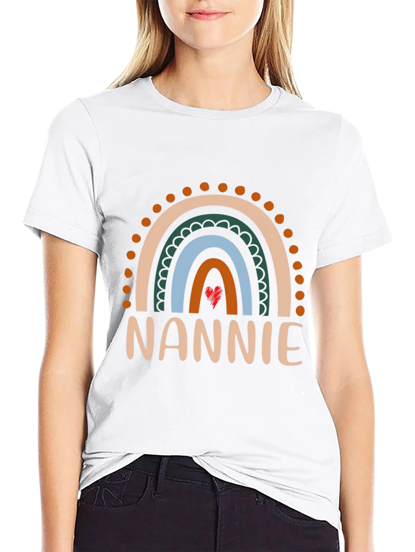 Nannie Rainbow Graphic T-Shirt - Black