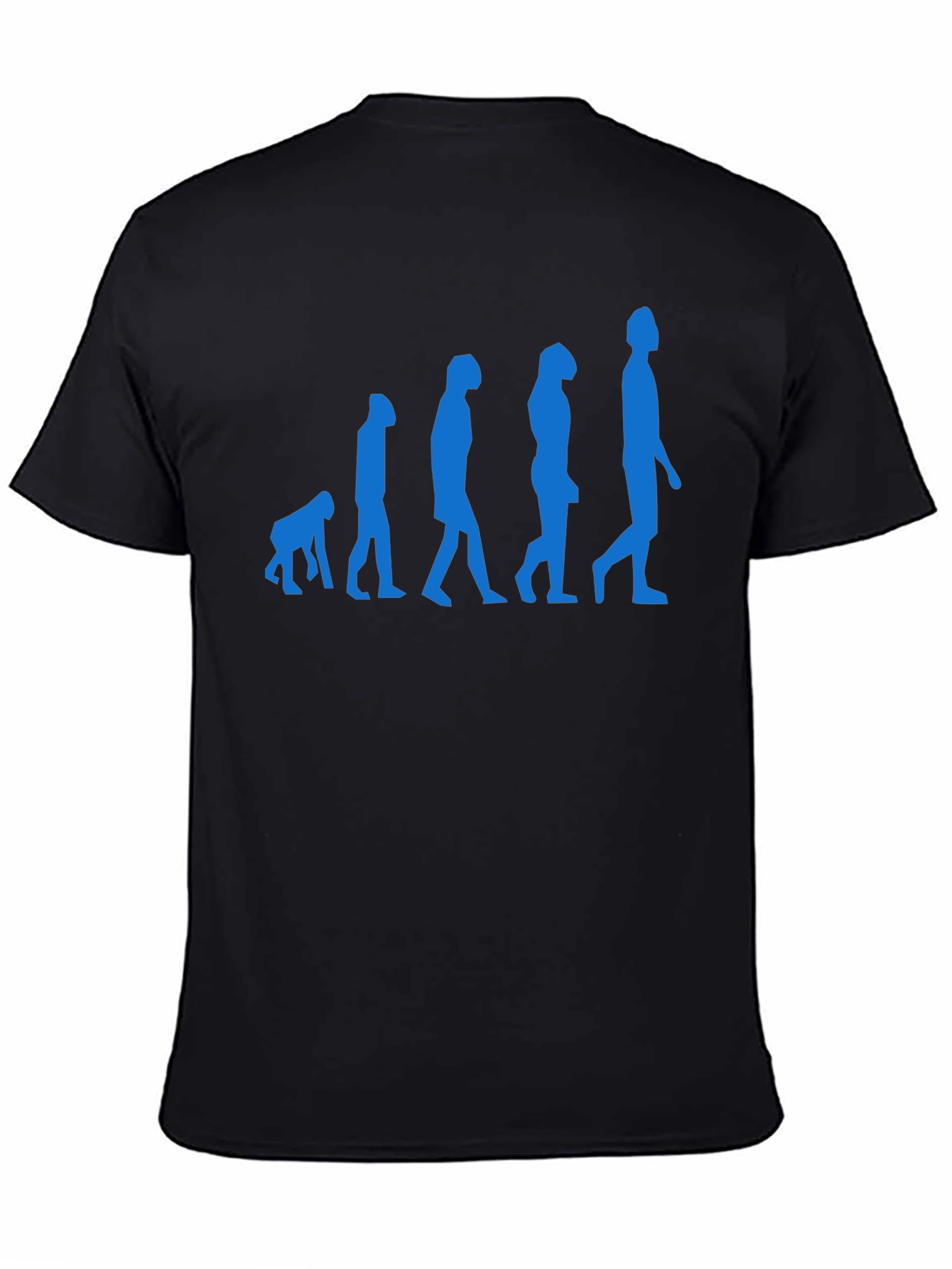Evolution of Man Black Graphic Tee