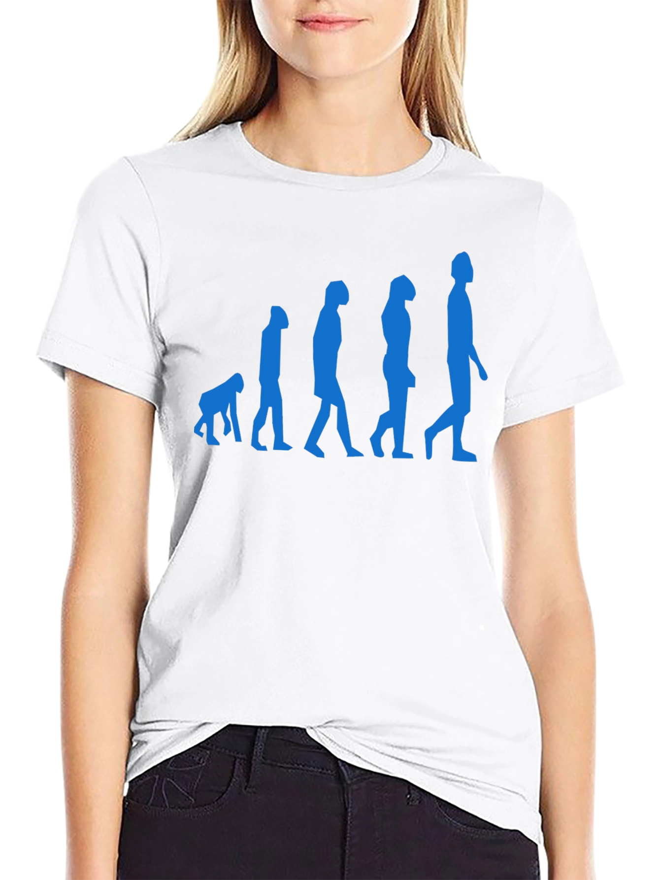 Evolution of Man Black Graphic Tee