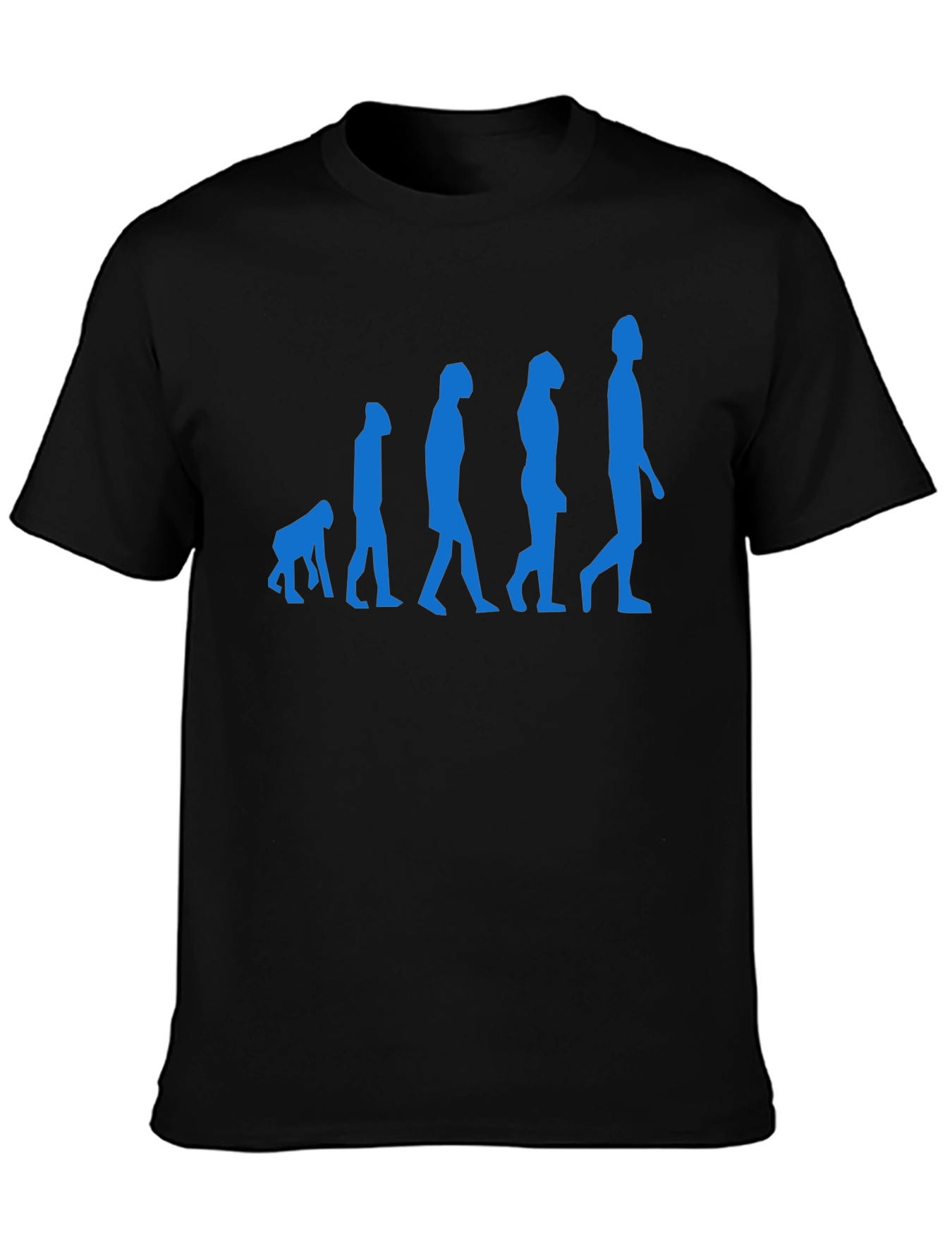 Evolution of Man Black Graphic Tee