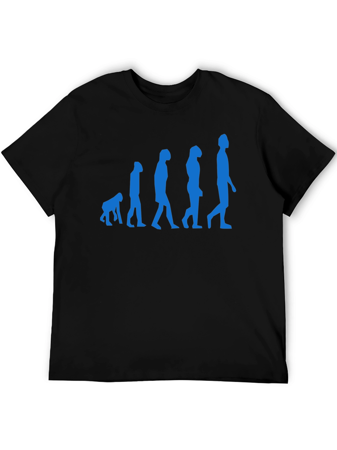Evolution of Man Black Graphic Tee