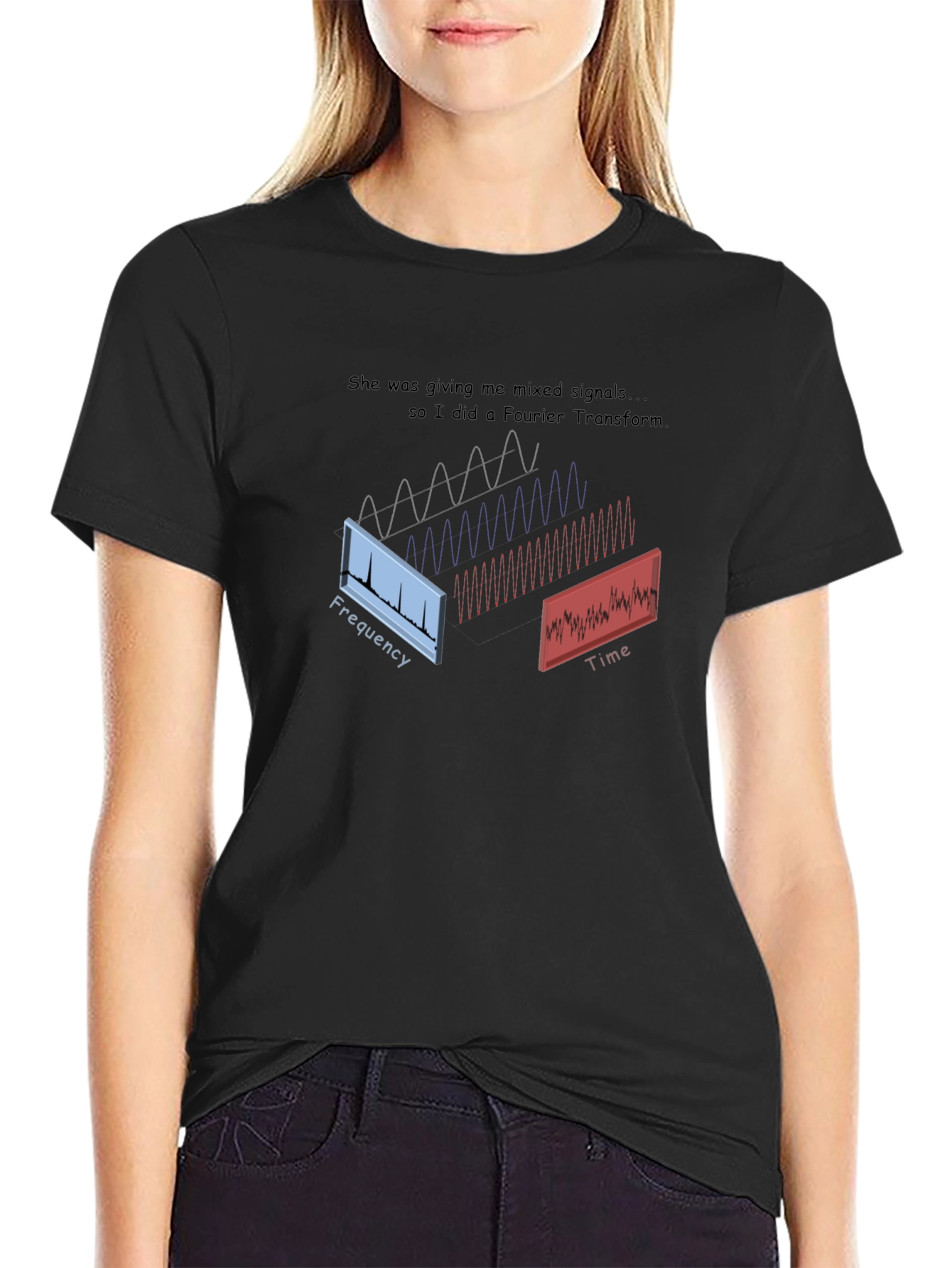 Mixed Signals Fourier Transform Graphic Tee
