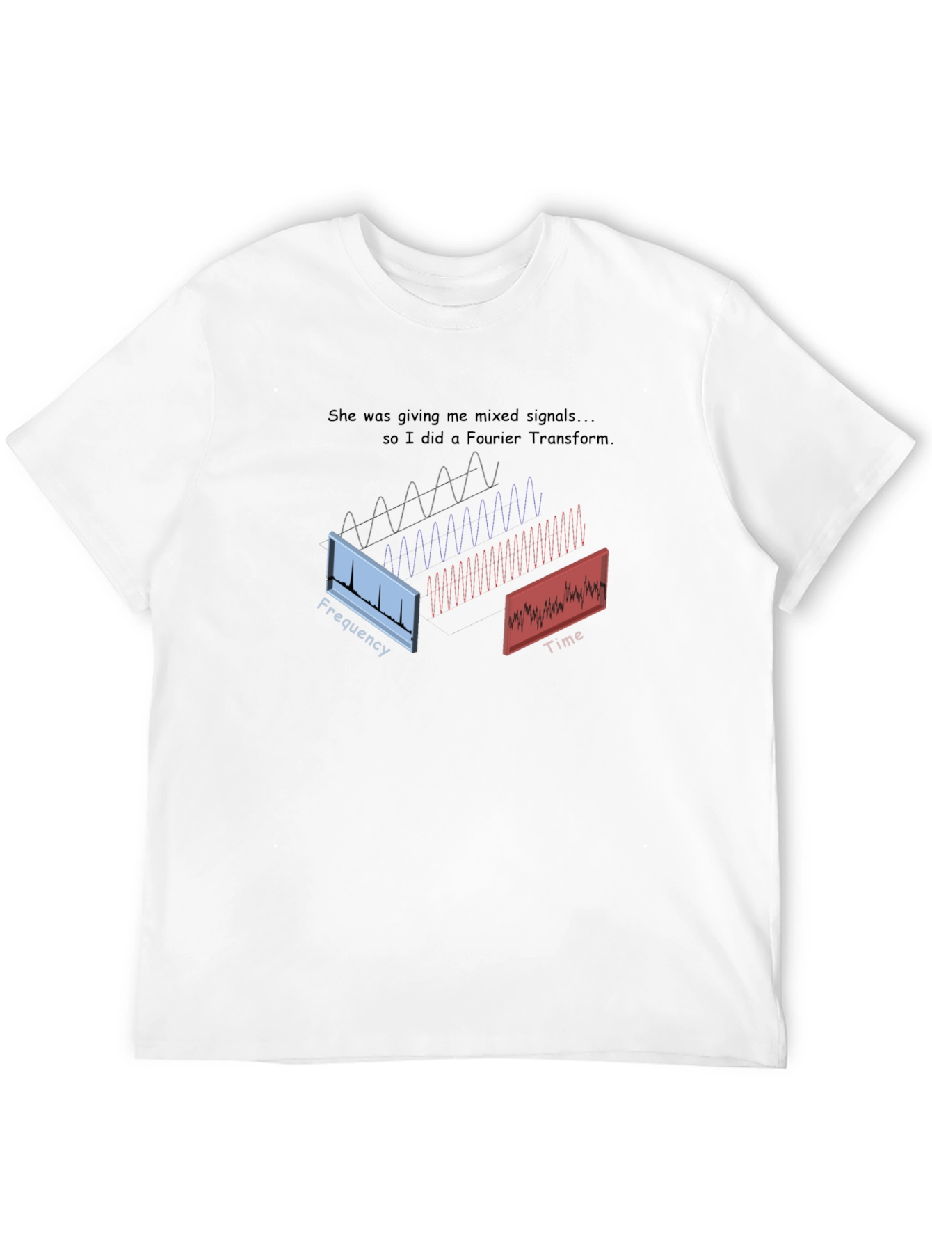 Mixed Signals Fourier Transform Graphic Tee