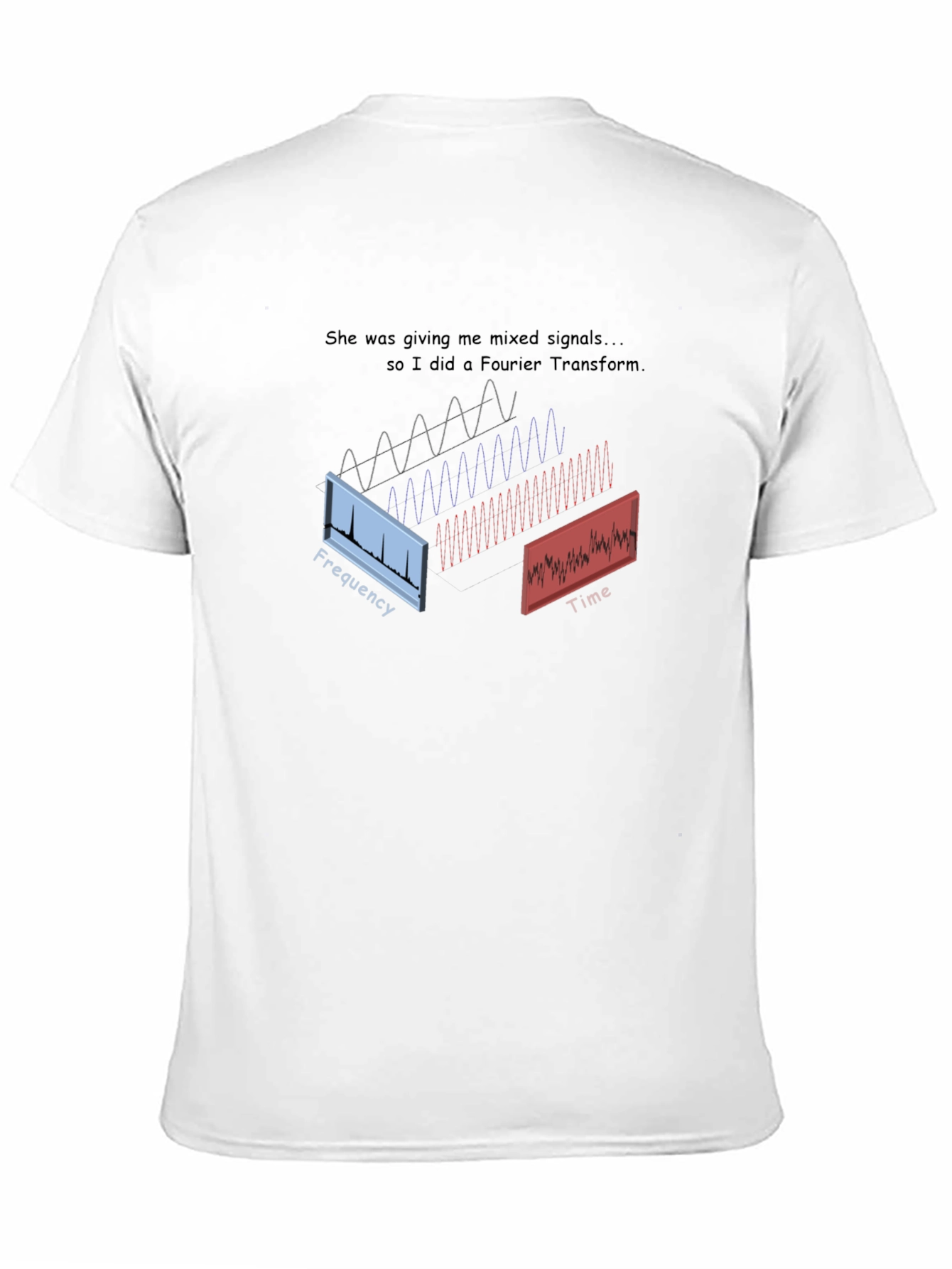 Mixed Signals Fourier Transform Graphic Tee