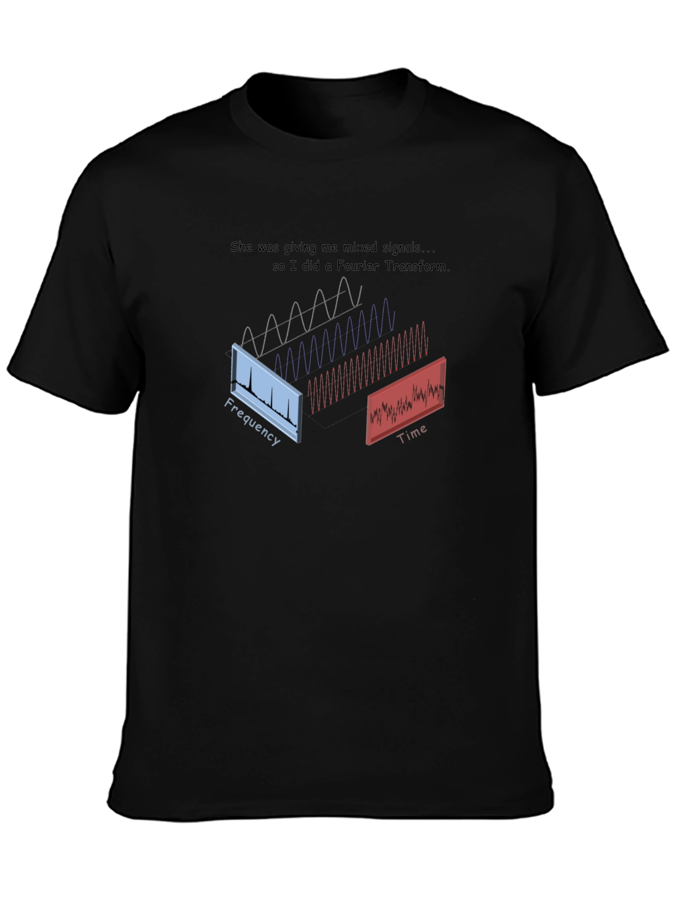 Mixed Signals Fourier Transform Graphic Tee