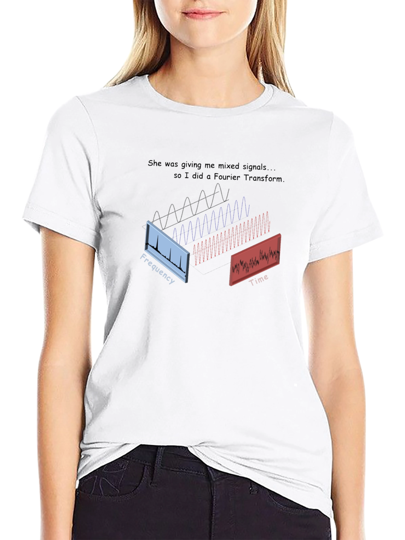 Mixed Signals Fourier Transform Graphic Tee