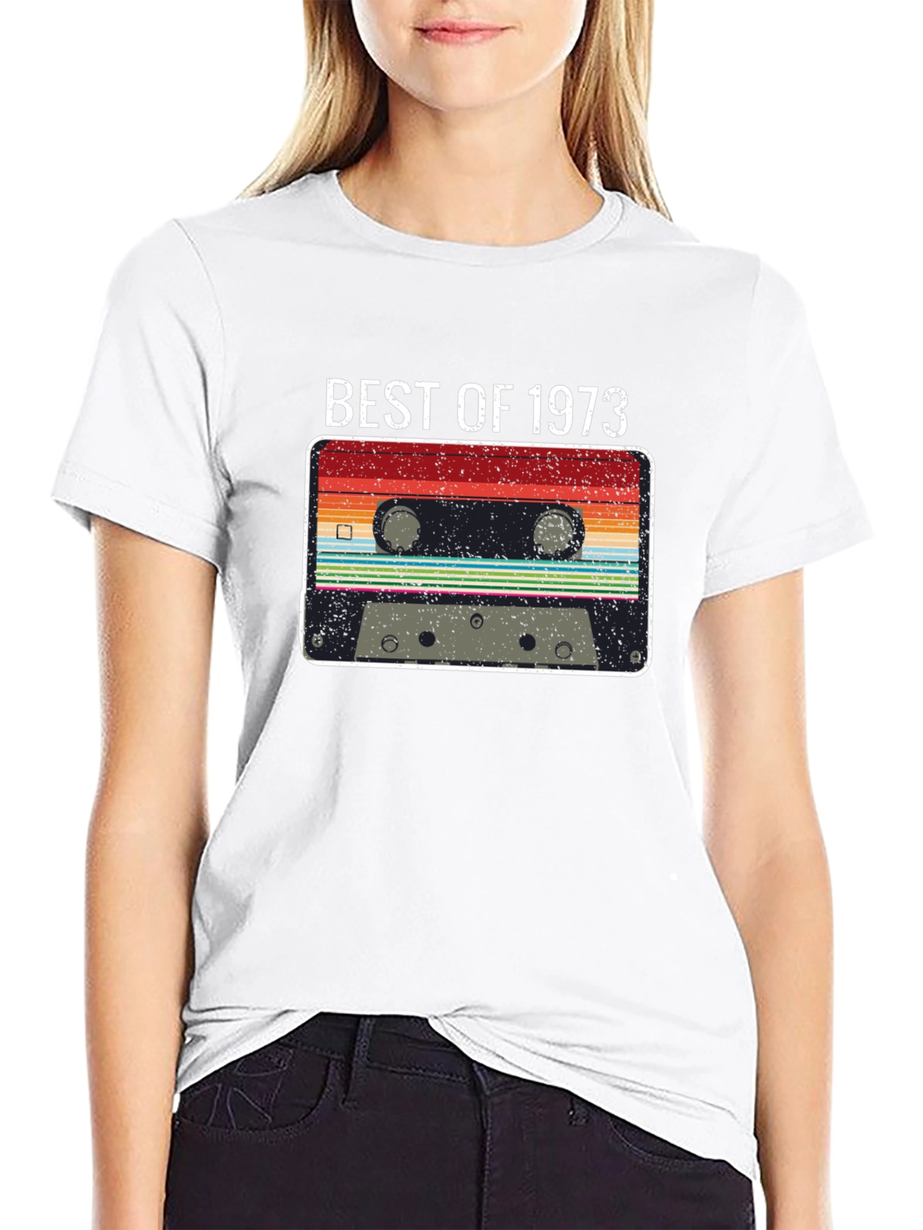 Best of 1973 Retro Cassette Tape Graphic T-Shirt