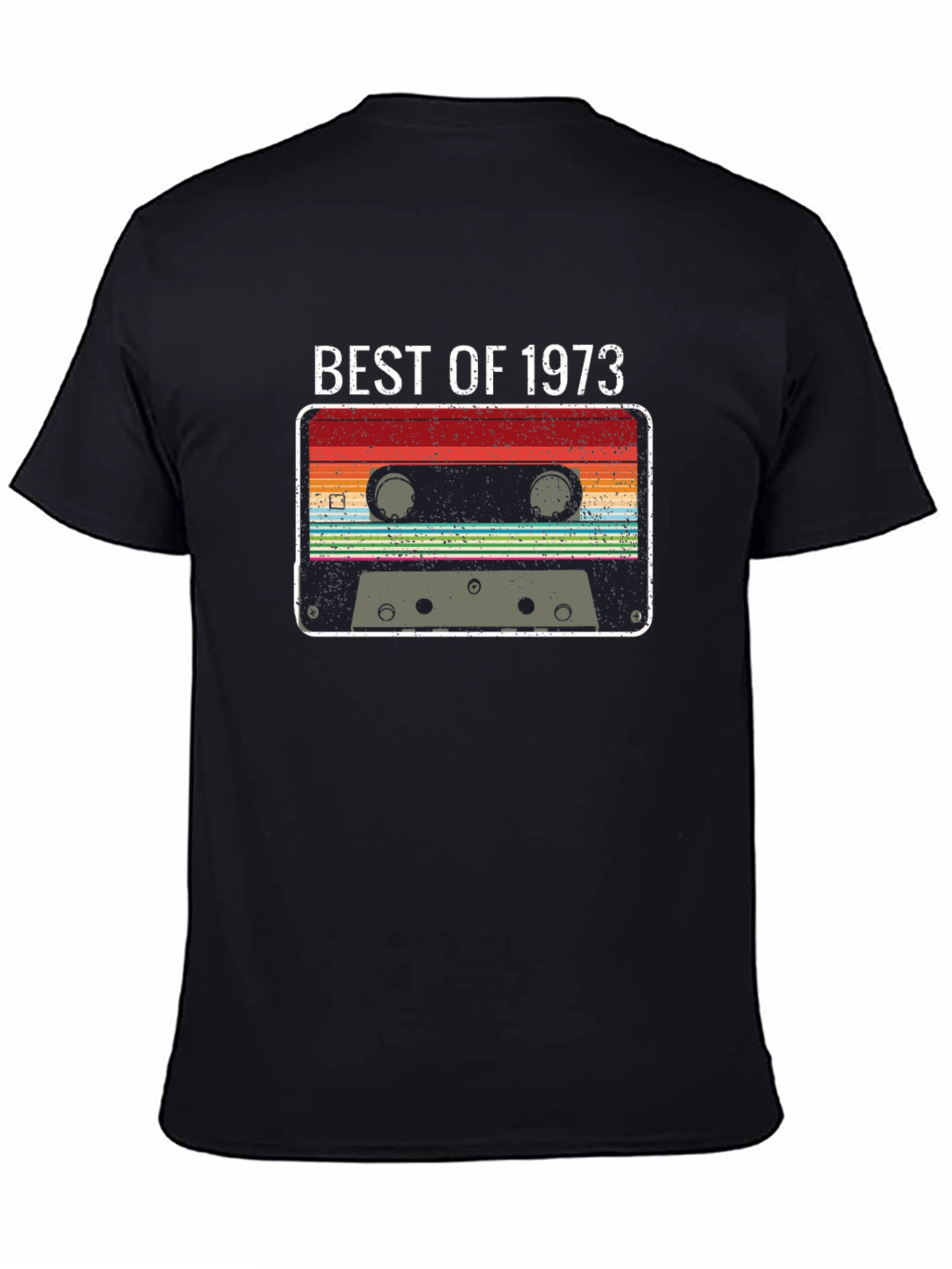 Best of 1973 Retro Cassette Tape Graphic T-Shirt