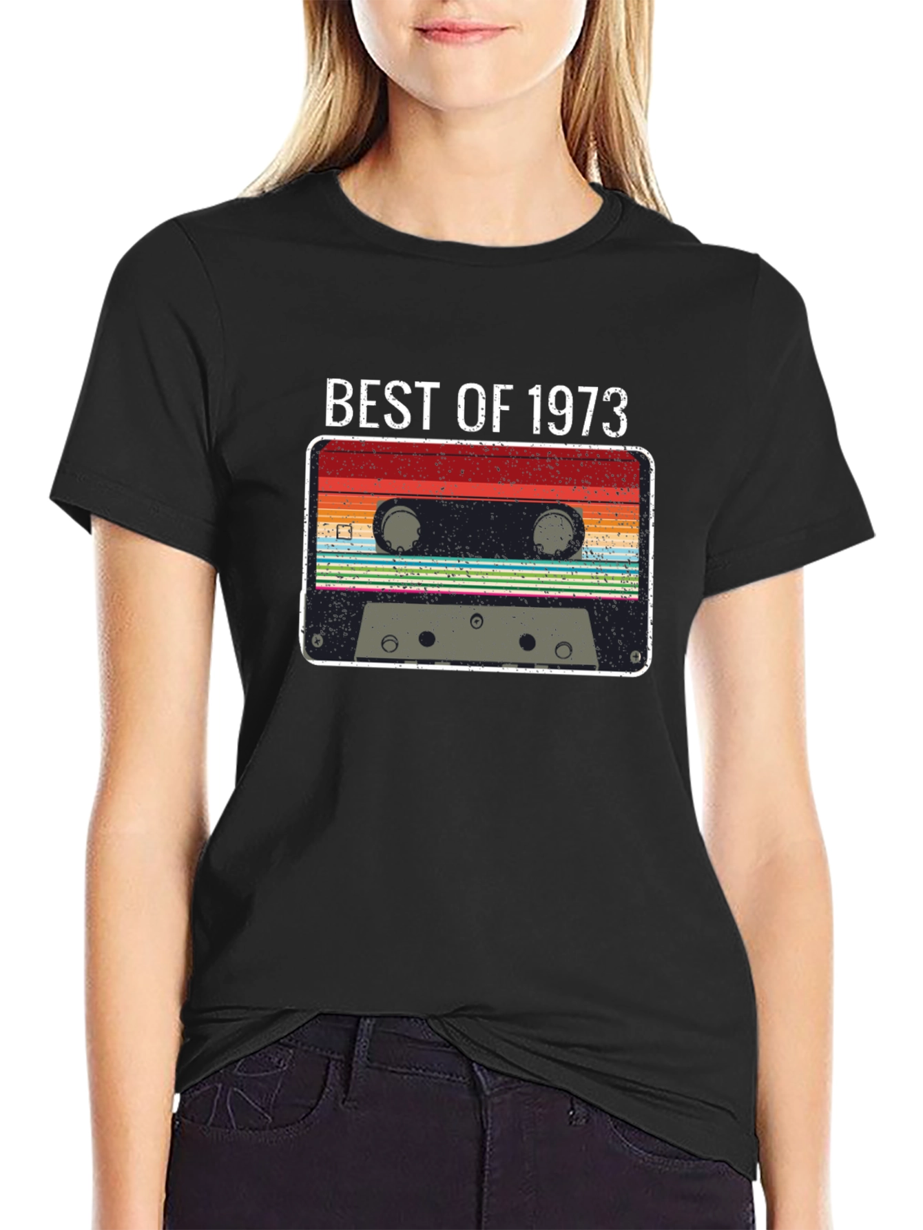 Best of 1973 Retro Cassette Tape Graphic T-Shirt