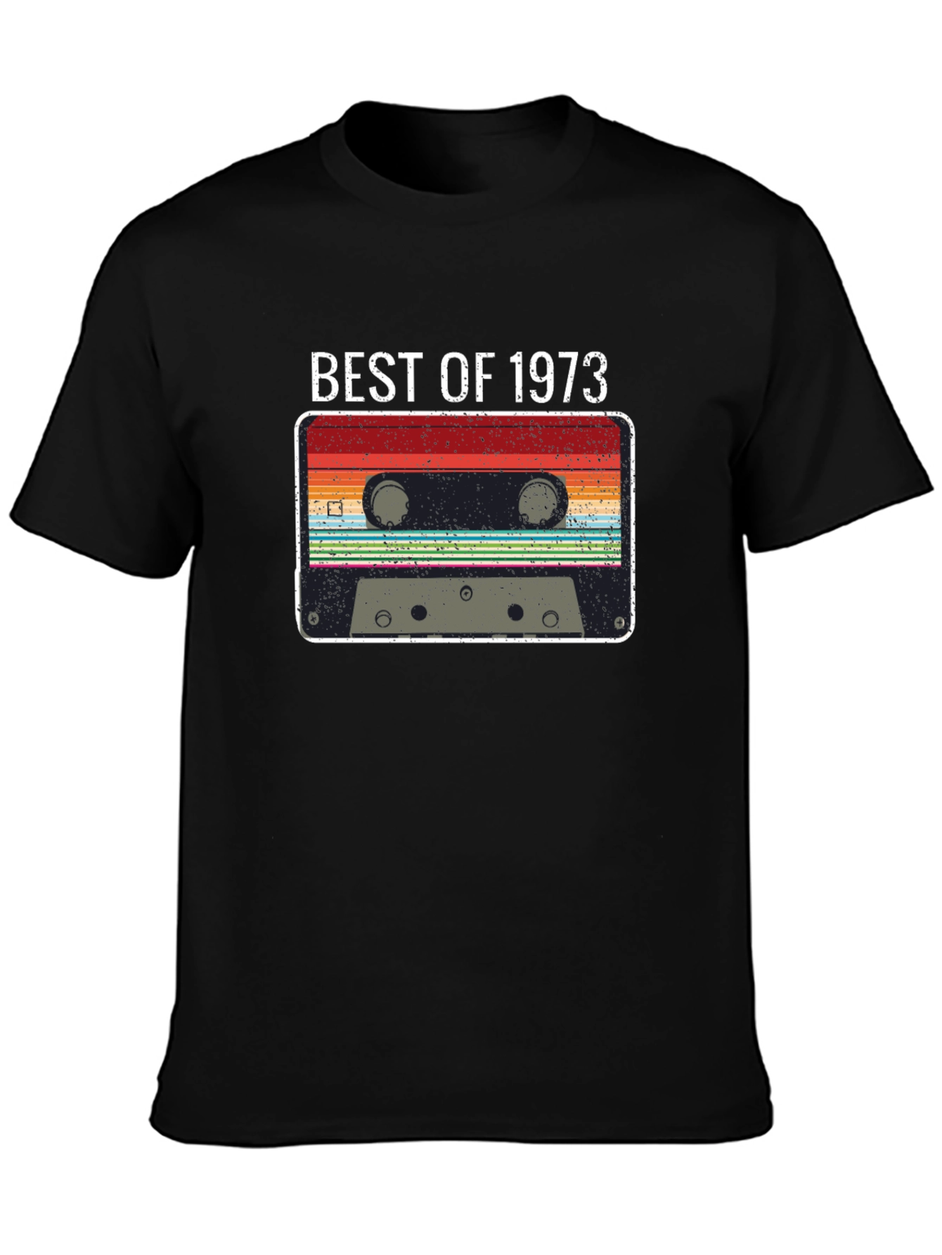 Best of 1973 Retro Cassette Tape Graphic T-Shirt