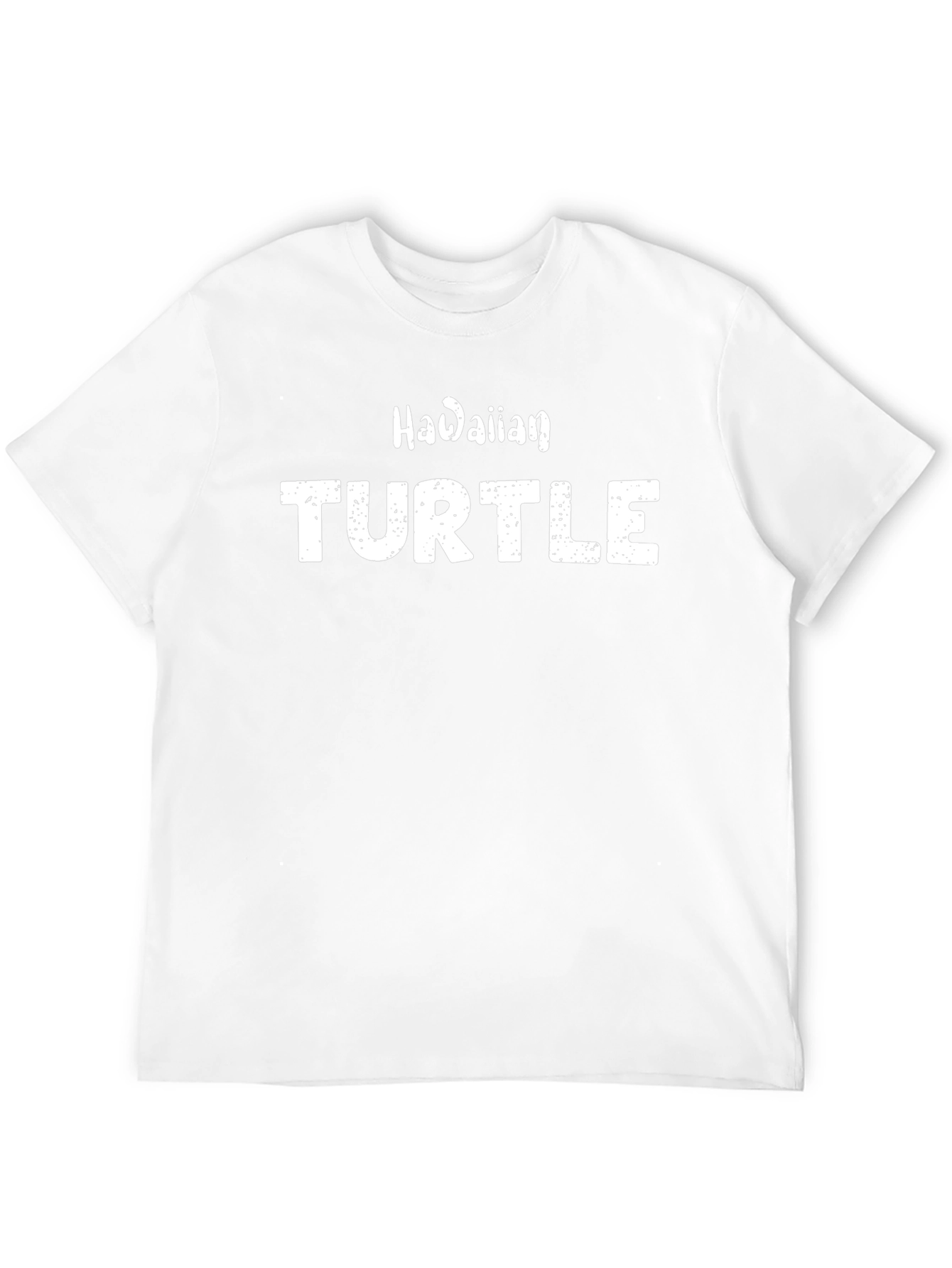 Hawaiian Turtle Graphic Tee - Black Cotton T-Shirt