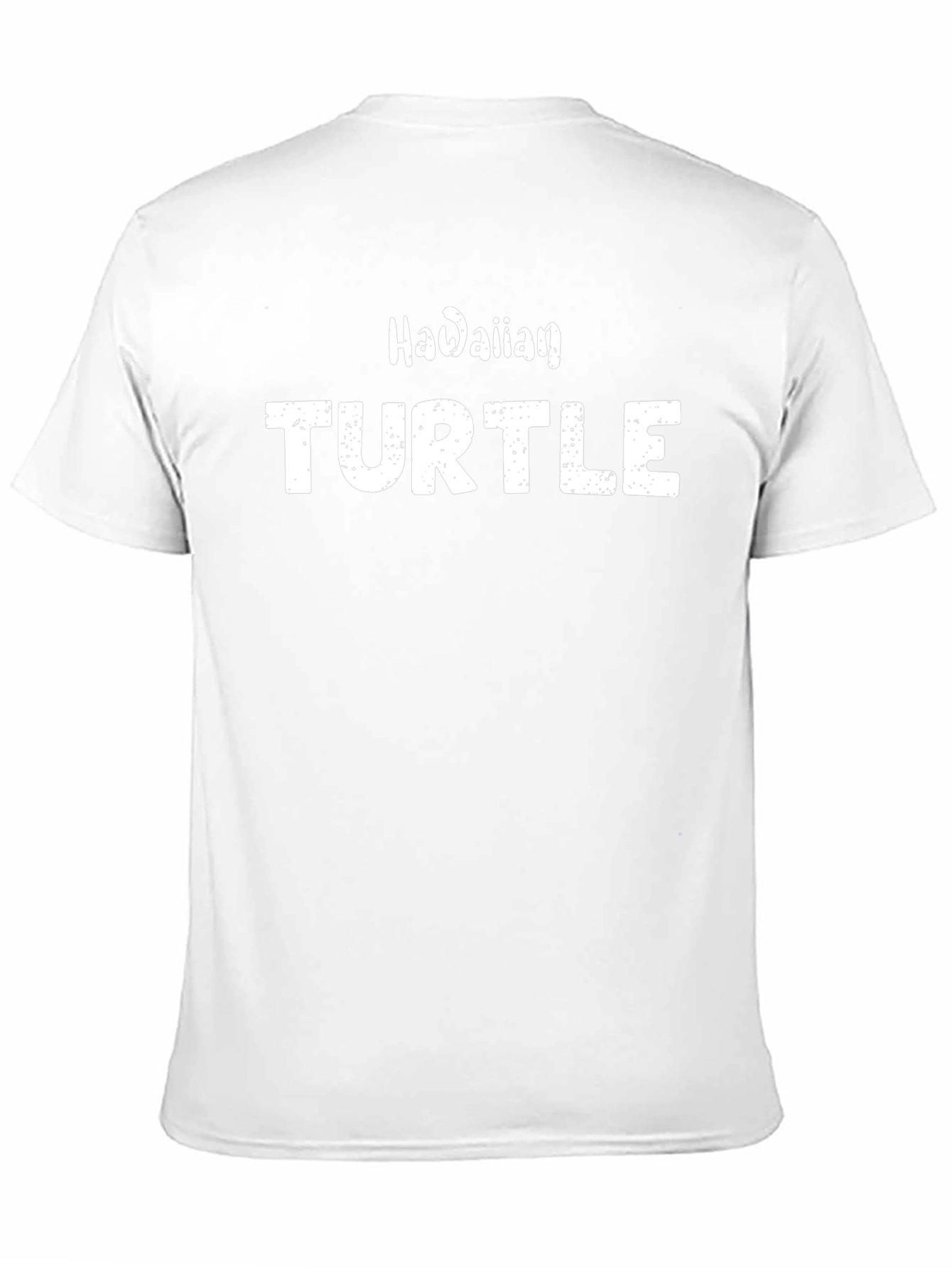 Hawaiian Turtle Graphic Tee - Black Cotton T-Shirt