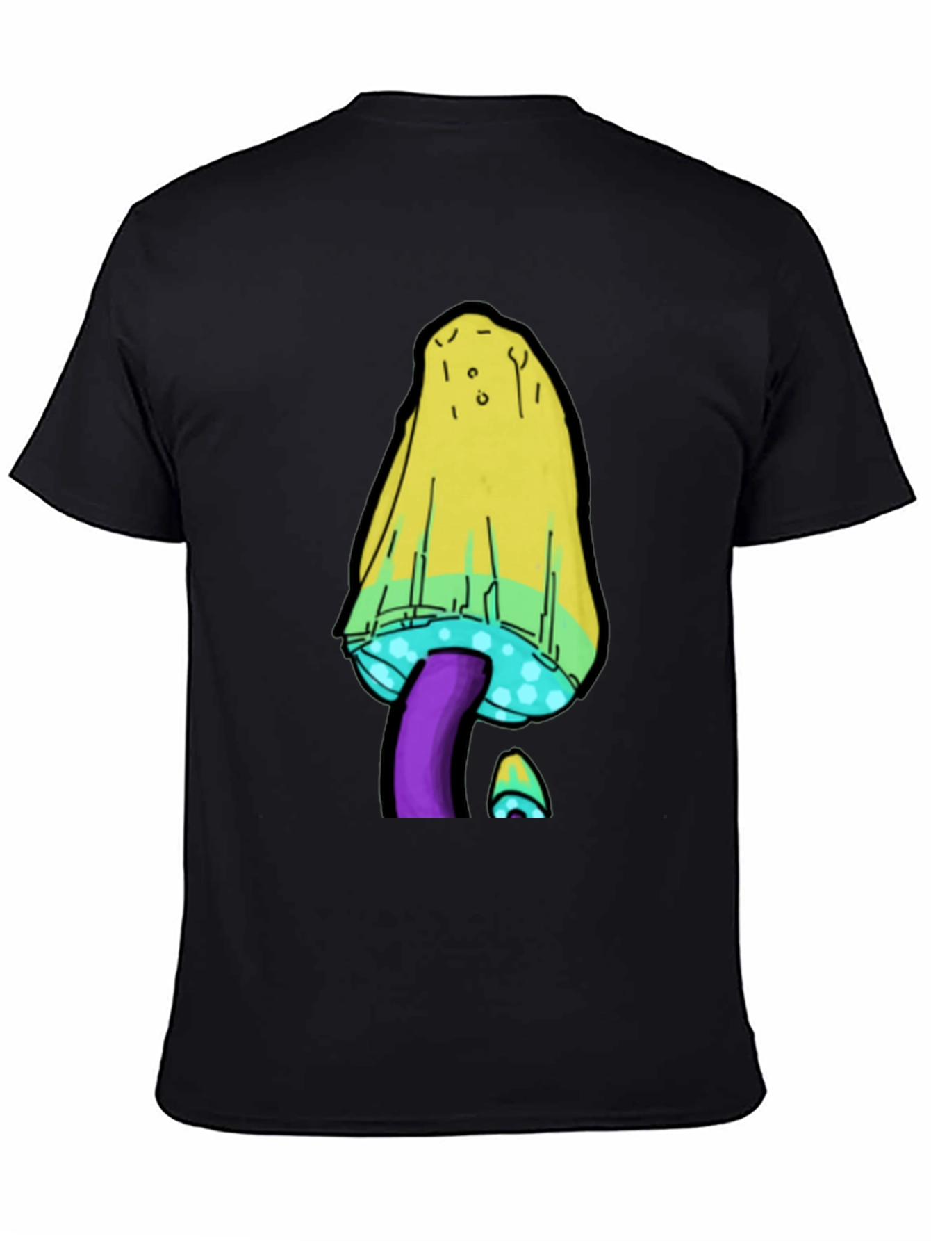 Psychedelic Mushroom T-Shirt - Black