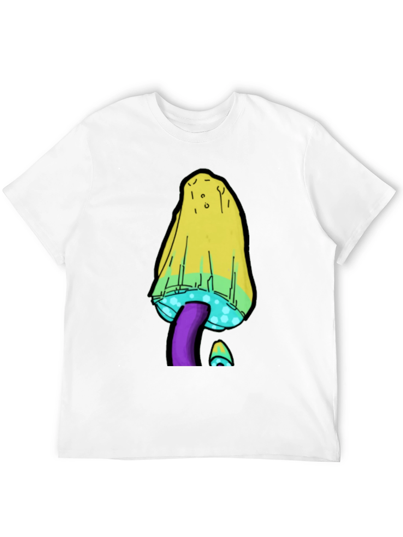 Psychedelic Mushroom T-Shirt - Black