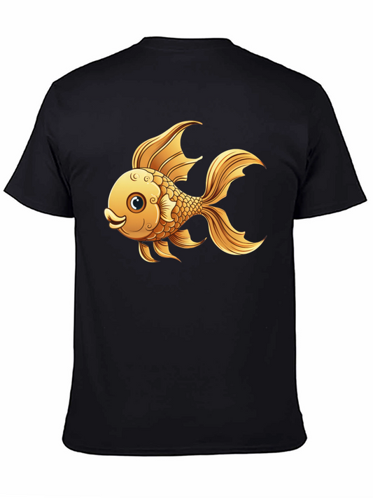 Goldfish Graphic T-Shirt - Black Cotton Tee