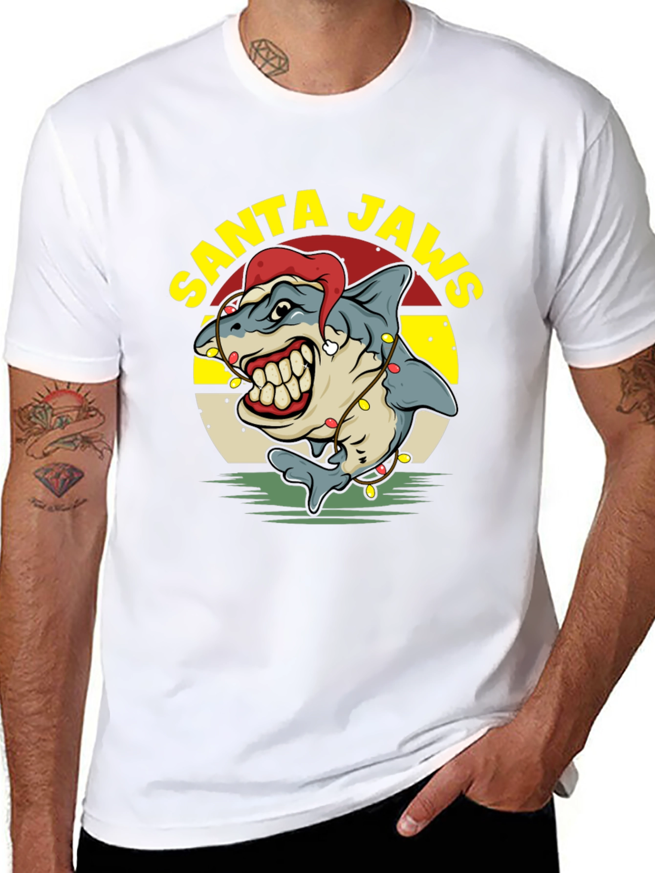 Santa Jaws Holiday T-Shirt