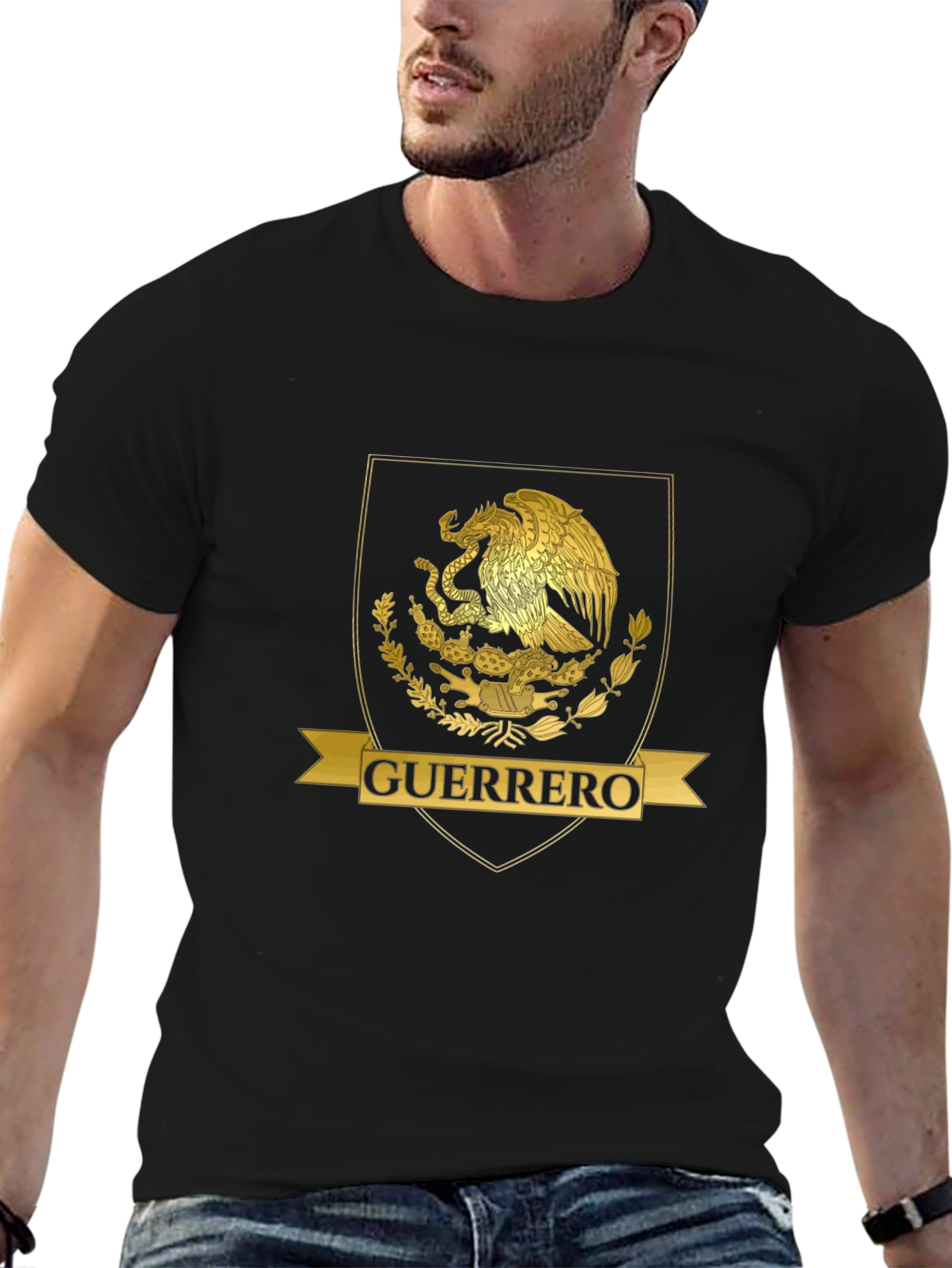 Guerrero Eagle Crest Graphic T-Shirt - Stylish Casual Wear