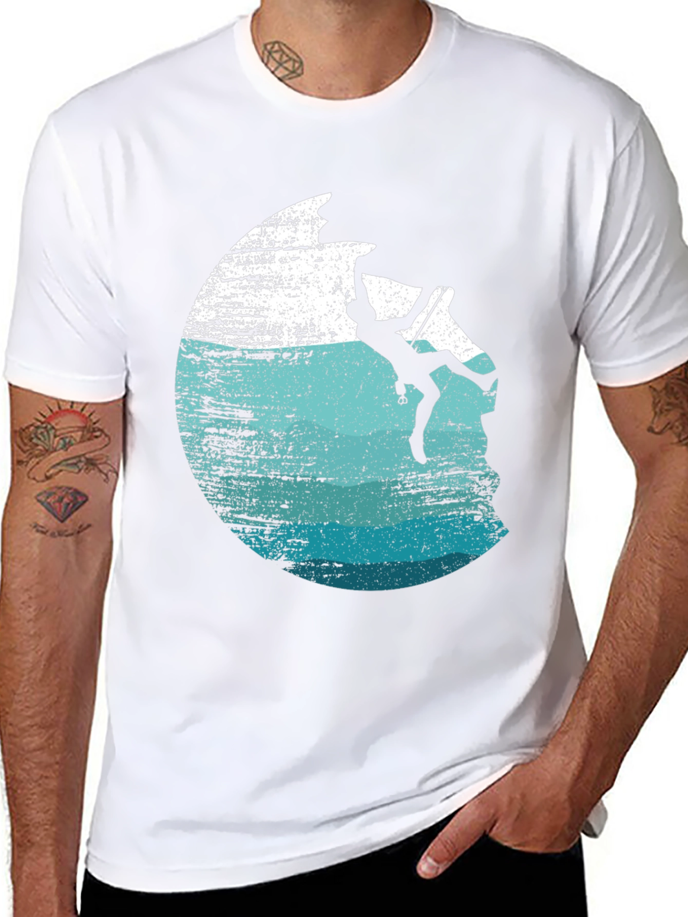 Mens Rock Climbing Graphic Tee