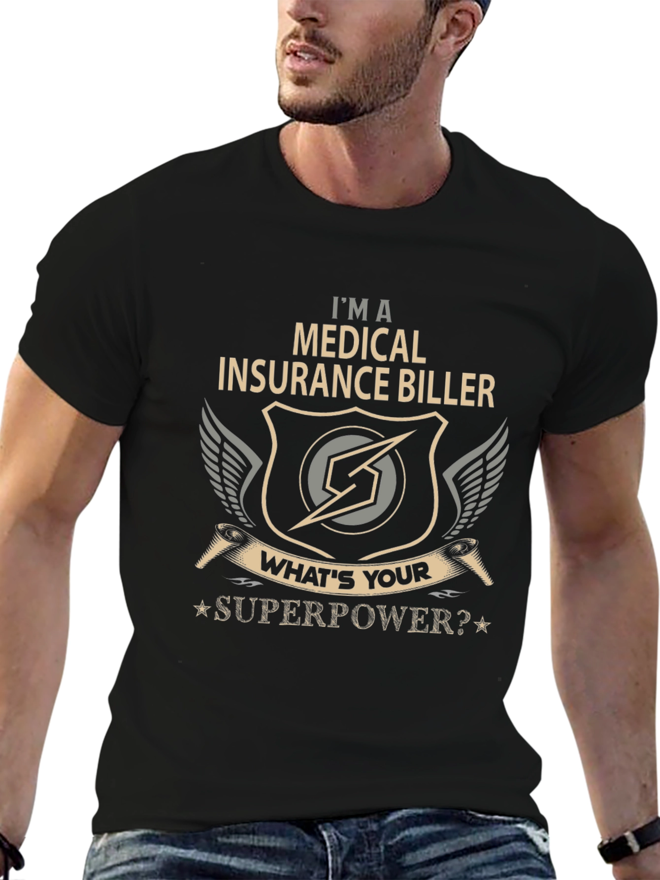 Medical Insurance Biller Superpower Graphic Tee