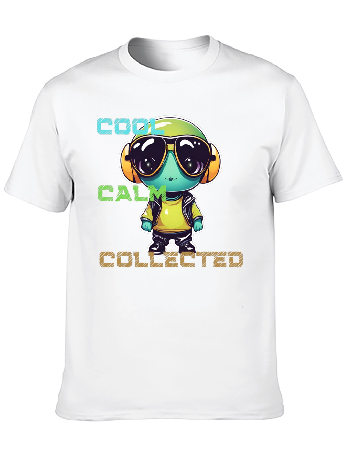 Cool Calm Collected Cartoon Character T-Shirt
