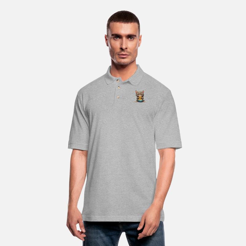 A cat eats pasta shirt