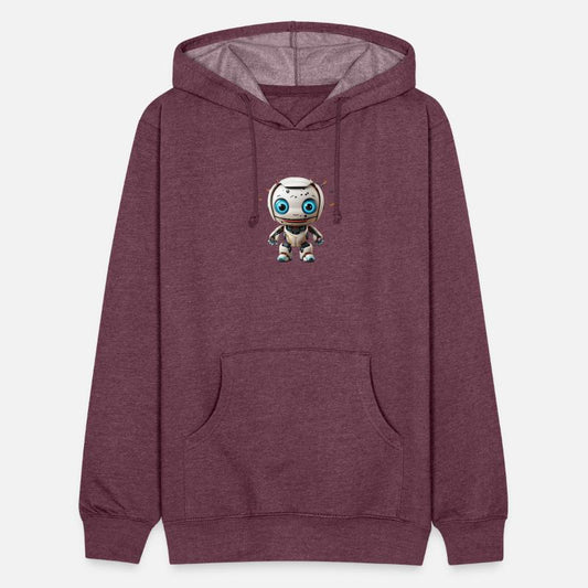 A charming kawaii style robot with a cheerful