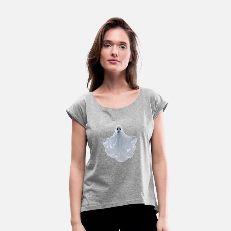 A close-up image of a ghost.