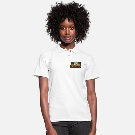 A striking anthropomorphic white wolf