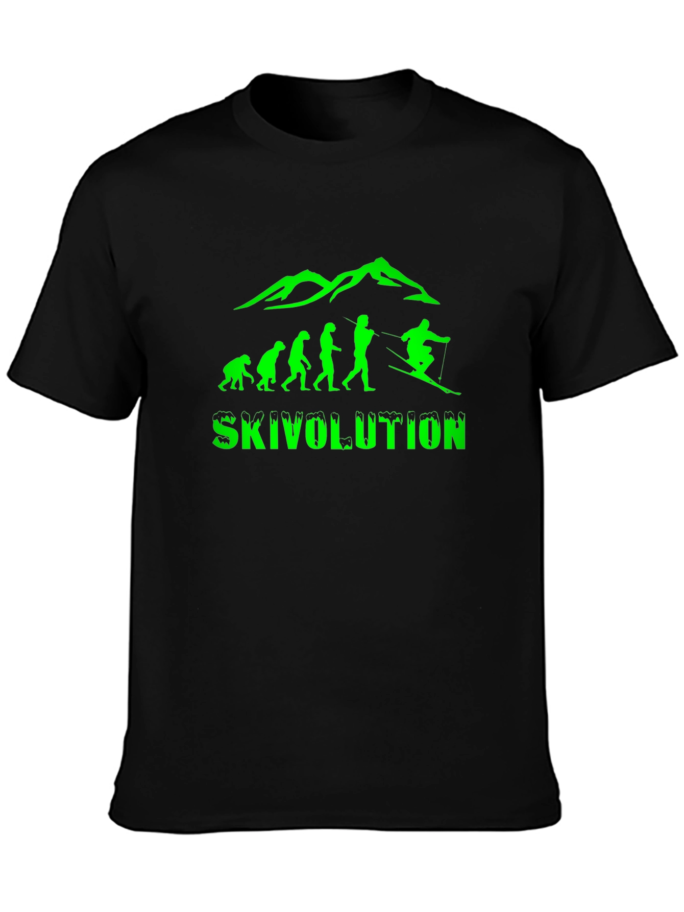 Skivolution Mens Black Graphic Tee - Ski Evolution