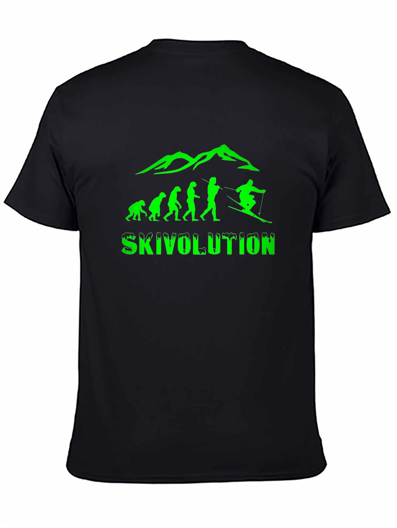 Skivolution Mens Black Graphic Tee - Ski Evolution