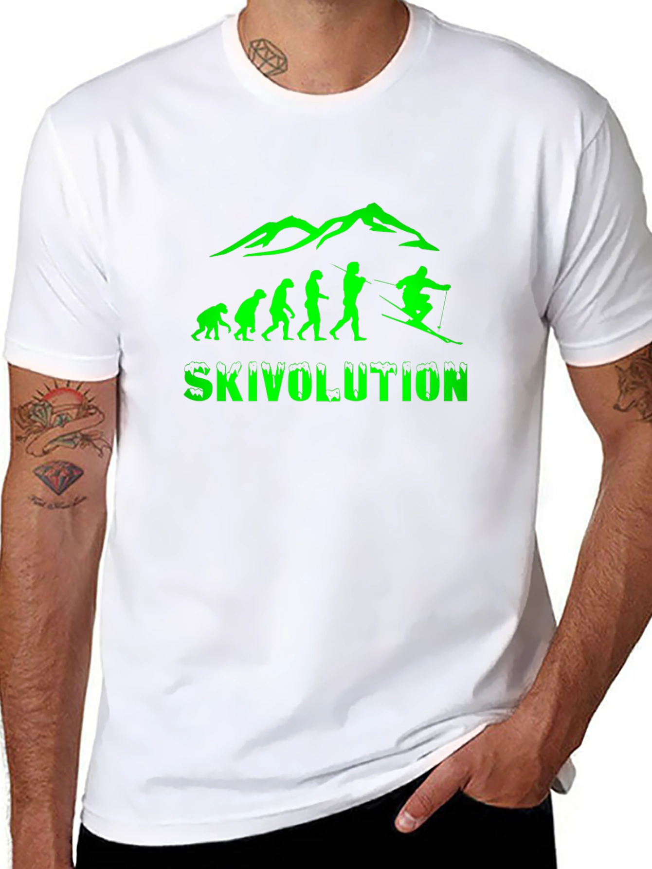 Skivolution Mens Black Graphic Tee - Ski Evolution