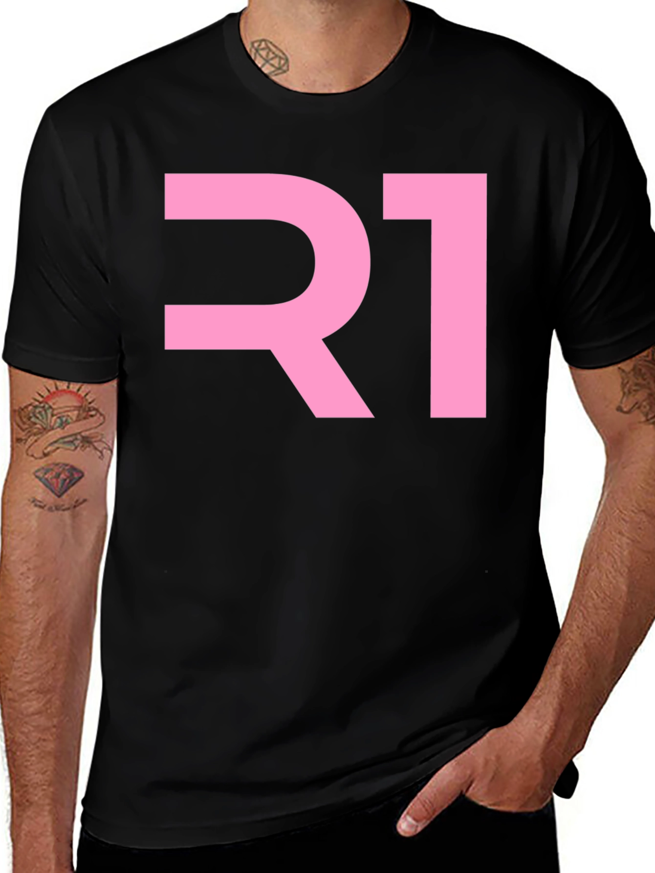 R1 Graphic Black T-Shirt