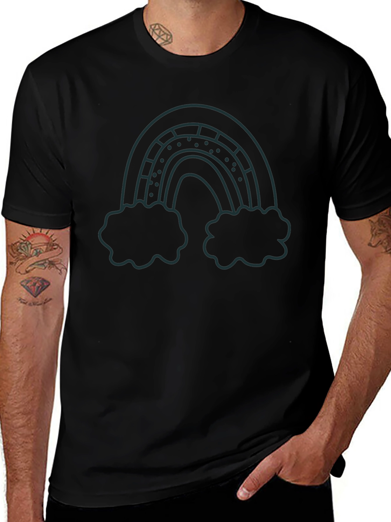 Rainbow Cloud T-Shirt - Cute Graphic Tee