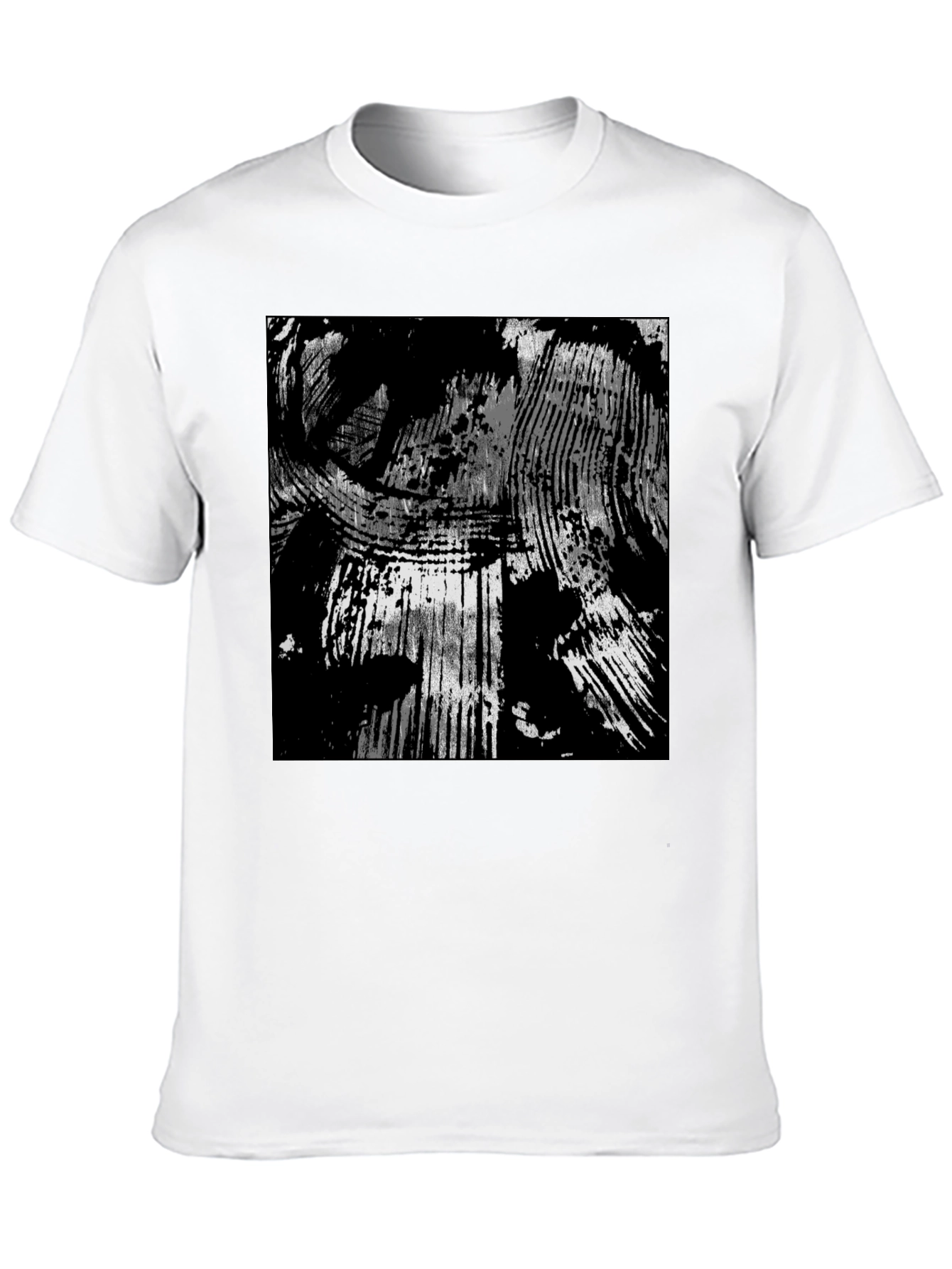 Abstract Black & White Graphic Tee