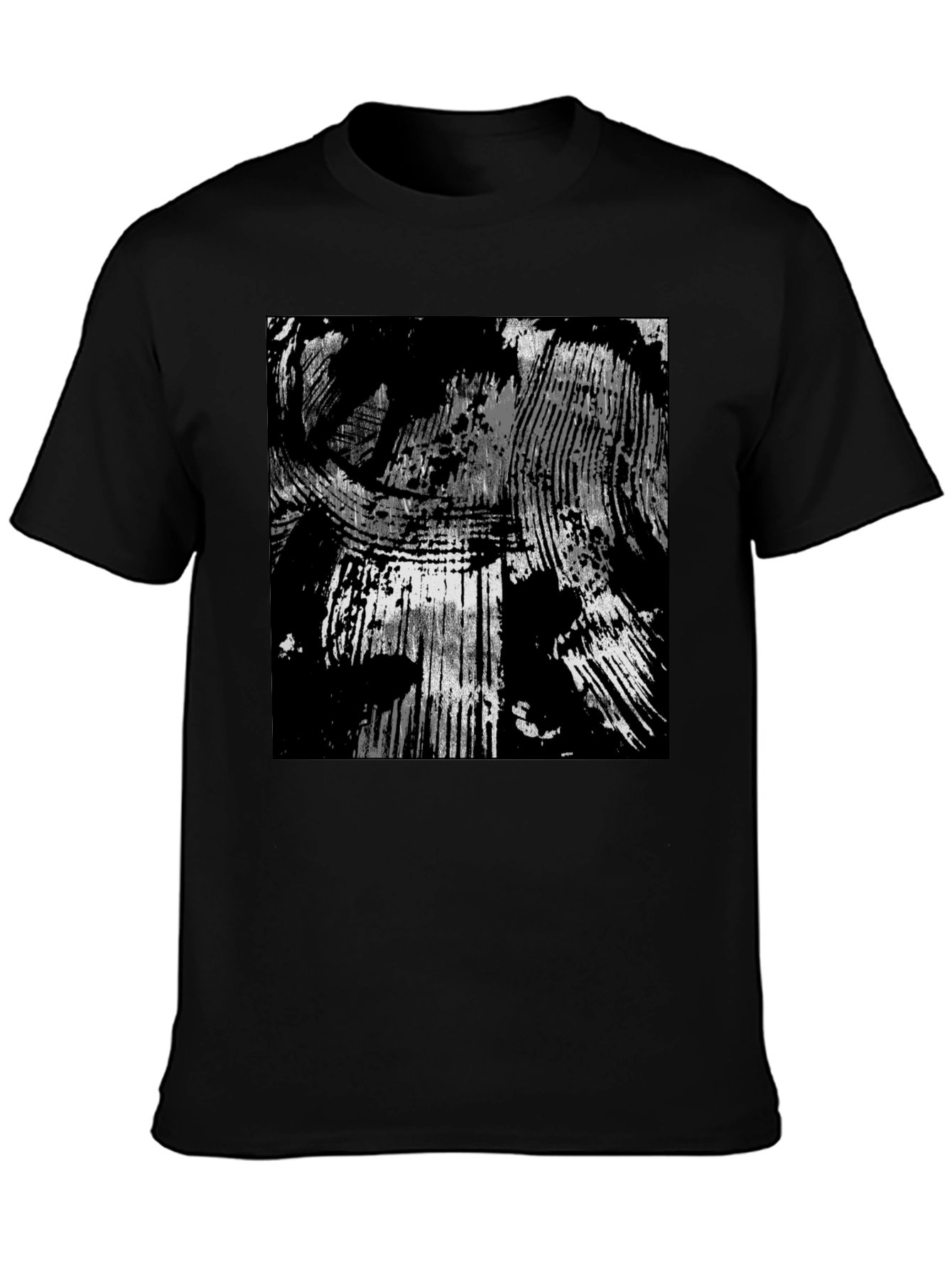 Abstract Black & White Graphic Tee