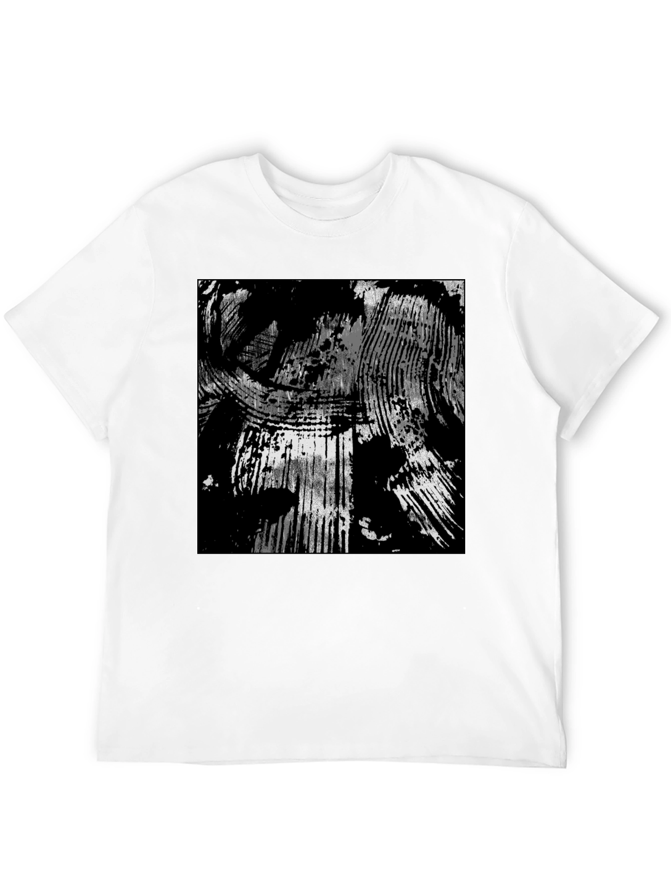 Abstract Black & White Graphic Tee