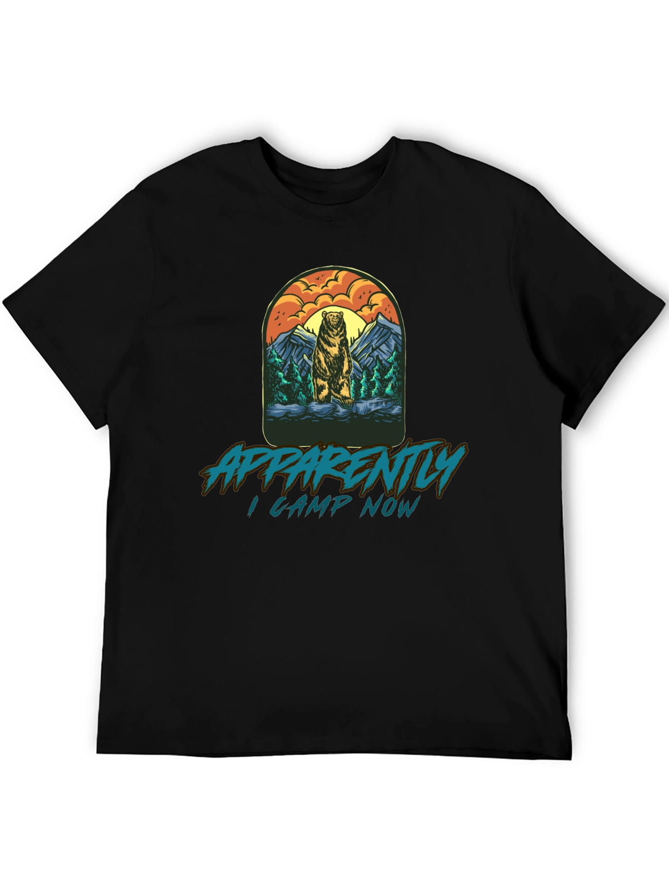 Apparently I Camp Now Bear T-Shirt