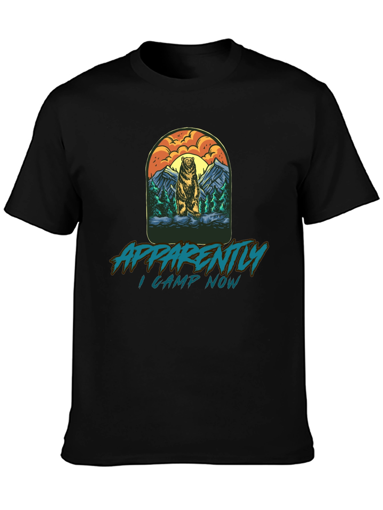 Apparently I Camp Now Bear T-Shirt