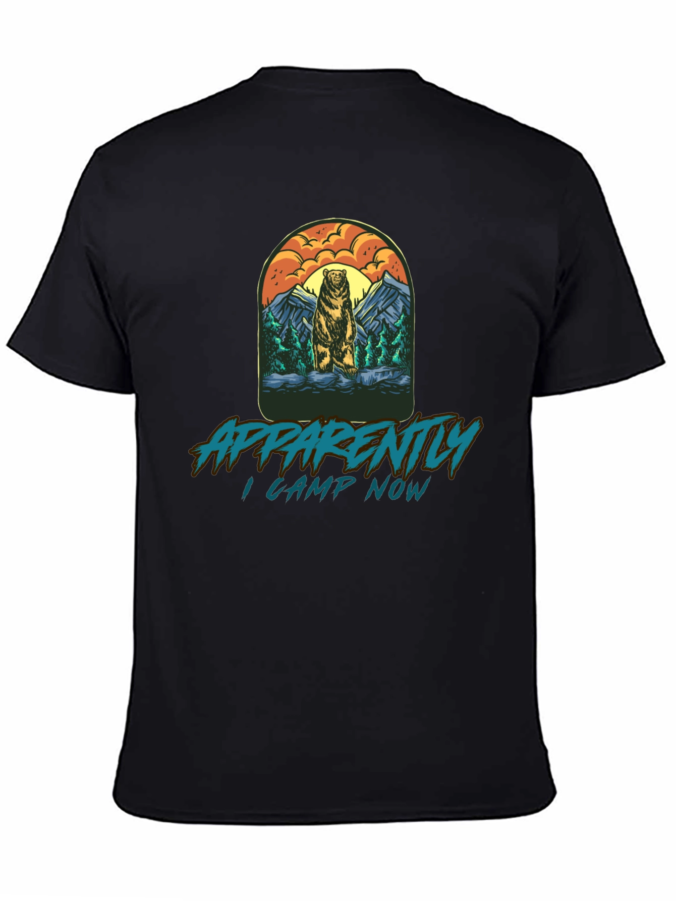 Apparently I Camp Now Bear T-Shirt