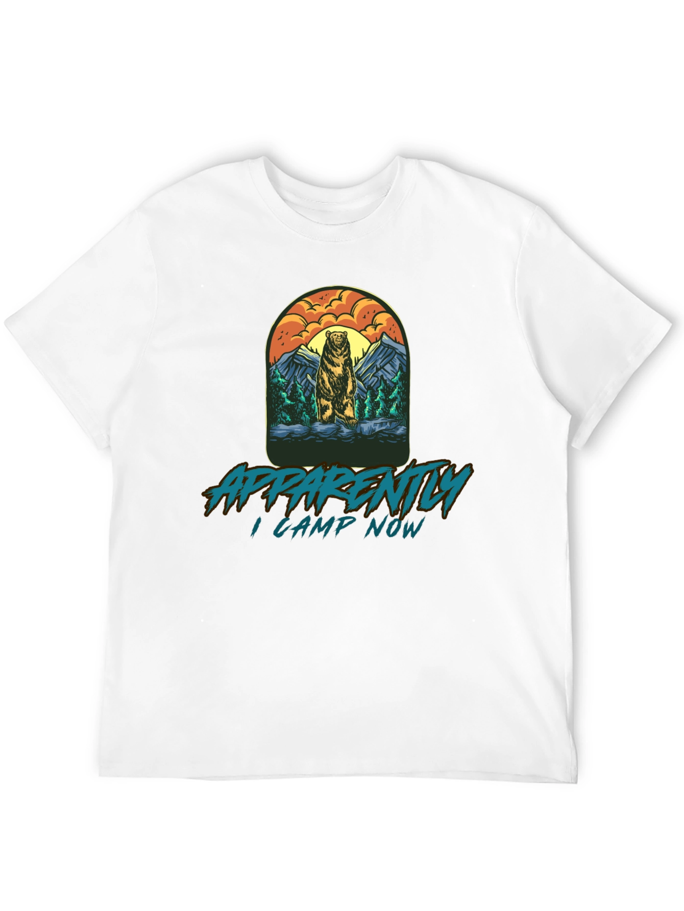 Apparently I Camp Now Bear T-Shirt