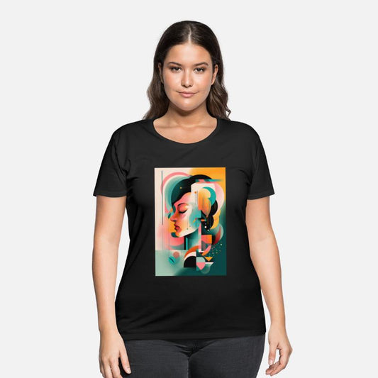 Abstract Face Art - Serene and Tranquil