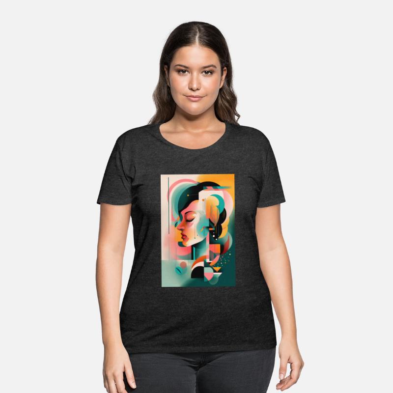 Abstract Face Art - Serene and Tranquil